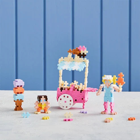 Plus Plus Learn to Build Ice Cream Shop - 280 Piece Building Set