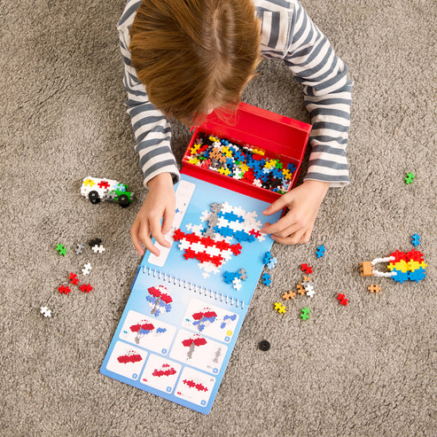 Plus Plus Puzzle By Number Activity Pad - Transportation - 125 Piece