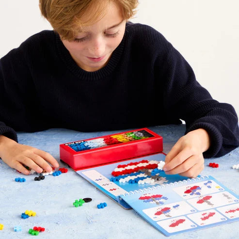 Plus Plus Puzzle By Number Activity Pad - Transportation - 125 Piece