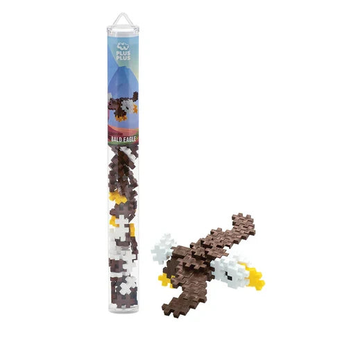 Plus Plus Tube Bald Eagle - 70 Piece Building Set