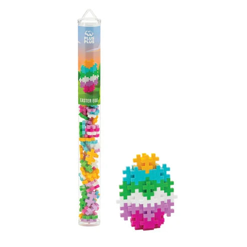 Plus Plus Tube Easter Egg - 70 Piece Building Set