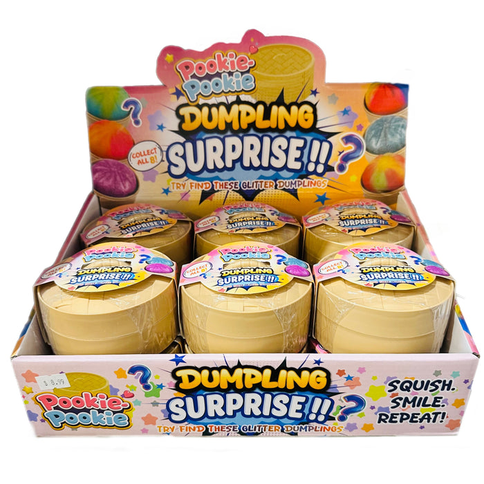 Pookie Pookie Dumpling RAINBOW - 3.5 Inch Surprise Squishy Sensory Toy