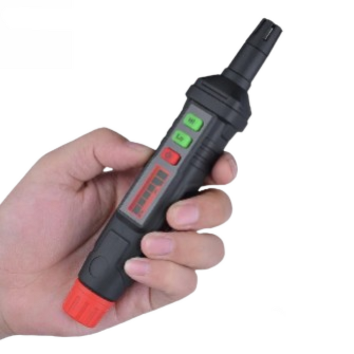 Habicare HBC portable combustible gas leak detector with alarm, compact device for detecting gas leaks safely.