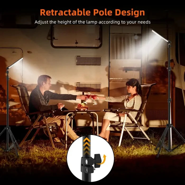 Habicare portable LED work light with tripod stand, SS model, bright adjustable lighting for construction and outdoor use.