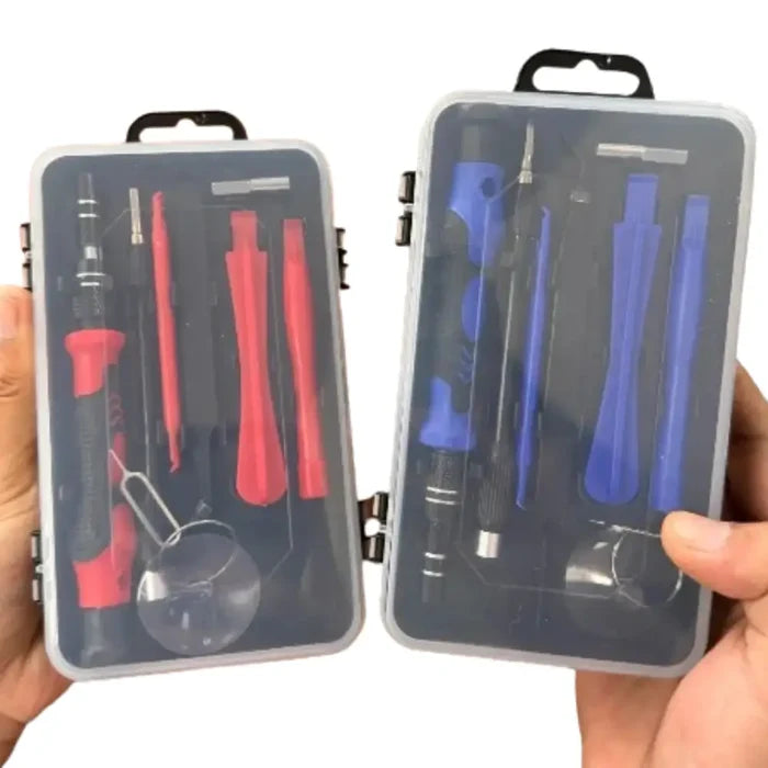 HBC Habicare magnetic precision repair tool kit for electronics with screwdrivers, tweezers, and pry tools for delicate repairs.