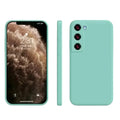 Habicare 9eight5 premium turquoise liquid silicone case for Samsung Galaxy A and S series smartphones.
