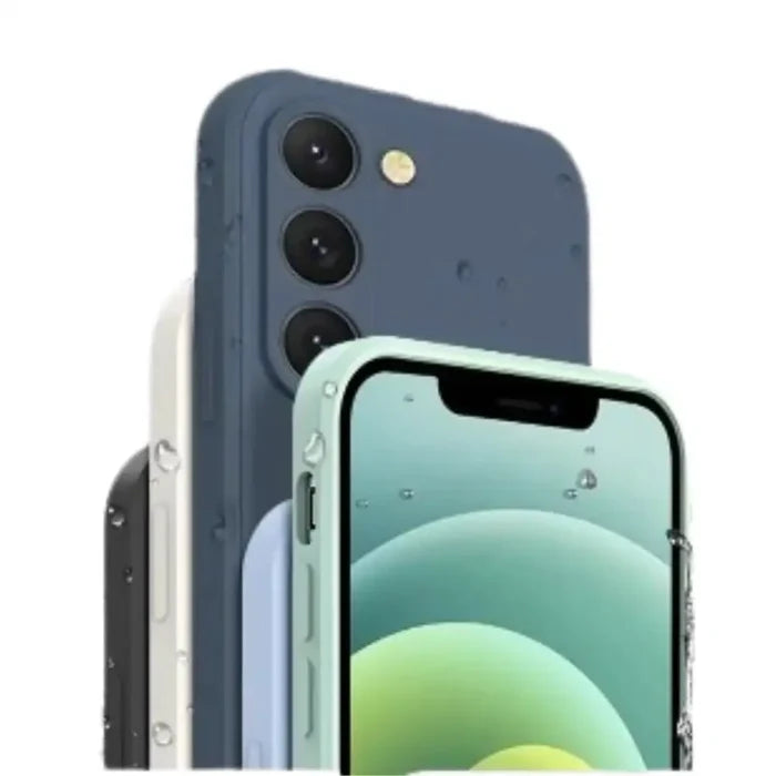Navy silicone case for Samsung Galaxy A & S series by 9eight5, featuring a smooth, flexible protective cover from Habicare.