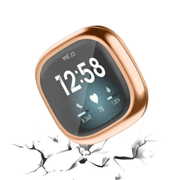 Habicare protective case for Fitbit Sense 2 watch, available in five colors, designed to shield and customize your smartwatch.