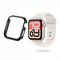 Black protective watch case for Apple SE (3rd gen) 40mm, designed to shield the watch screen from scratches and impacts.