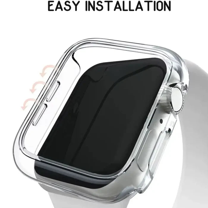Habicare protective case for Apple Watch Series 10 42mm, clear watch case with precise cutouts and durable material, fits snugly.