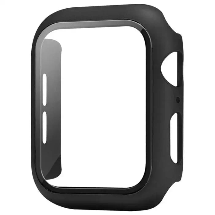 Habicare protective case for Apple Watch Series 8 (41mm), showcasing a durable, clear watch case fitting snugly around the device.