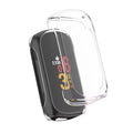 Clear protective watch case for Fitbit Inspire 2, transparent plastic cover designed by That Watch Shop for durability and protection.
