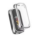 Silver Habicare protective case for Fitbit Inspire 2 watch, showing the durable cover fitted around the device.