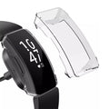 Clear protective watch case for Fitbit Inspire by That Watch Shop, showing the transparent cover fitting over the device.