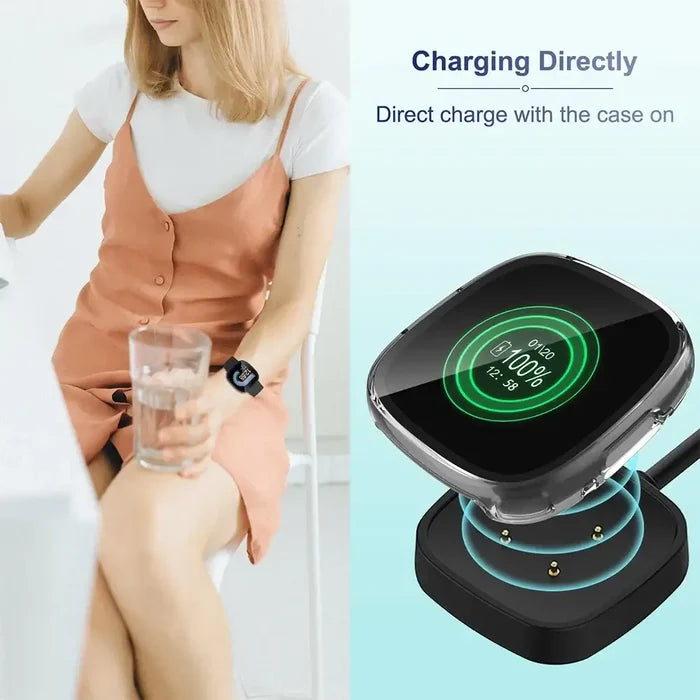 Habicare protective case for Fitbit Sense 2 in 11 colors, TWS earbud style, showing colorful, durable silicone cover.