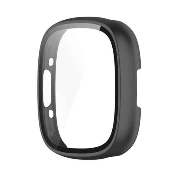 Black Fitbit Sense 2 protective watch case from That Watch Shop, showing the sleek, durable cover for smartwatch protection.