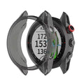 Black protective case for Garmin Approach S62 smartwatch, designed to safeguard the watch from scratches and impacts.