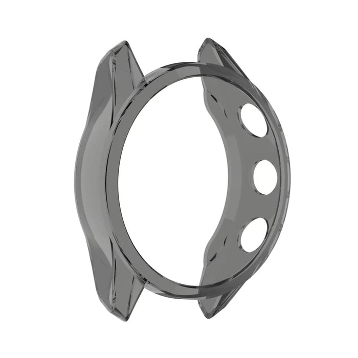 Translucent gray protective watch case for Garmin Approach S62, designed to shield the Garmin golf GPS watch.