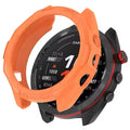 Orange Garmin Approach S70 47mm protective watch case from That Watch Shop, designed to shield the smartwatch.