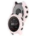 Light pink protective case for Garmin Enduro 2 smartwatch, made by That Watch Shop, shown on the watch in the image.