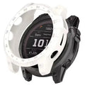 White Habicare protective case for Garmin Enduro 2 watch, providing durable coverage and protection.