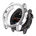 Silver Habicare protective case for Garmin epix Pro Gen 2 51mm watch, offering durable coverage and style.