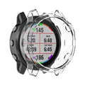 Clear protective case for Garmin fenix 6S/6S Pro series watch by Habicare, showcasing the transparent watch cover.