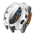 Silver protective case for Garmin fenix E 47mm series watch by Habicare, designed to shield and enhance the watch's durability.
