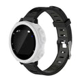 White Habicare protective case for Garmin Forerunner 235 series watch, offering durable coverage and style.