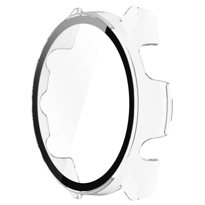 Clear protective case for Garmin Forerunner 265S watch, oval-shaped bezel cover, designed to protect and enhance the watch.