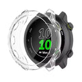 Clear protective case for Garmin Forerunner 55 smartwatch, showcasing a transparent cover on the watch face and band.