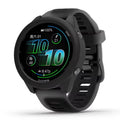 Black protective watch case for Garmin Forerunner 570 (47mm) showing snug fit and durable material.