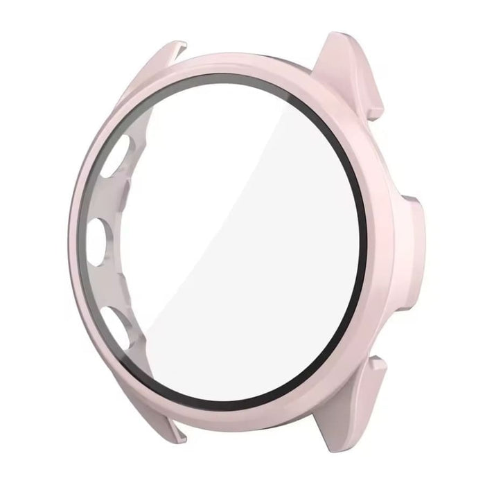 Pink protective watch case for Garmin Forerunner 570 (47mm), designed to safeguard the smartwatch.