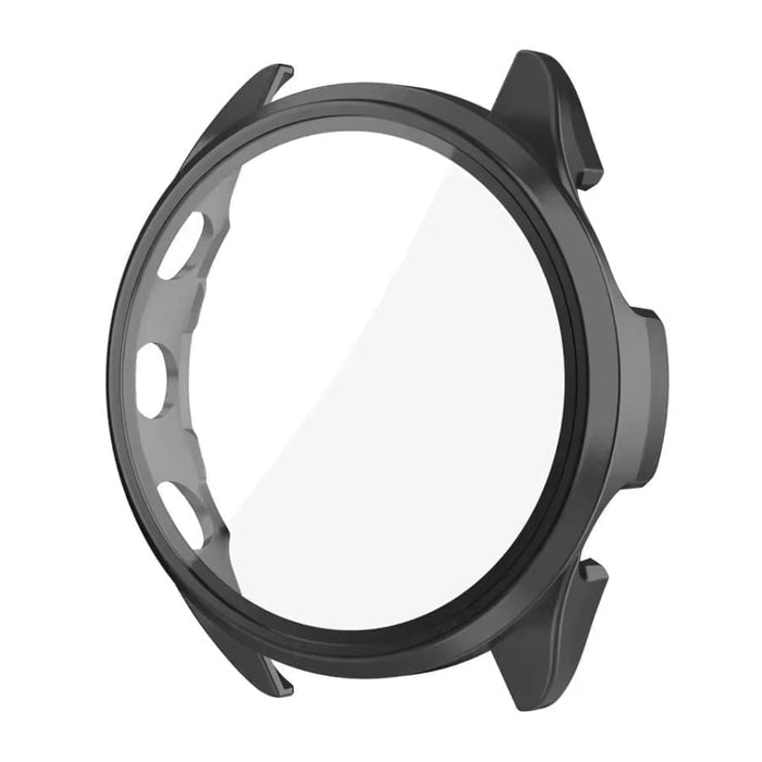 Black protective watch case for Garmin Forerunner 570 47mm, designed to shield and protect the smartwatch.
