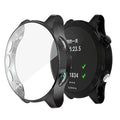 Black protective watch case for Garmin Forerunner 935, designed to safeguard your GPS running watch.