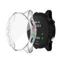 Clear protective case for Garmin Forerunner 935 watch by Habicare, showcasing transparent, durable cover on the device.