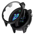 Black protective watch case for Garmin Forerunner 955, designed to safeguard the smartwatch from scratches and impacts.