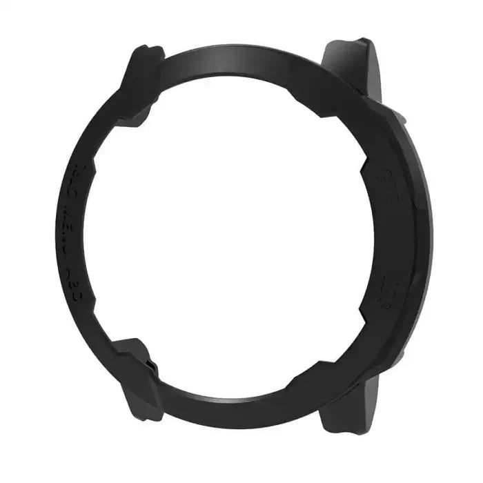 Black Habicare protective case for Garmin Instinct 2S Series watch, providing durable coverage and protection.