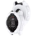 White Habicare protective case for Garmin Instinct 3 45mm watch, providing durable coverage and style.