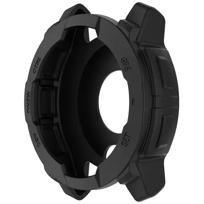 Black Habicare protective case for Garmin Instinct E 40mm watch, providing durable coverage and protection for the wearable device.