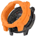 Orange Habicare protective case for Garmin Instinct E 40mm watch, offering durable protection for the watch face and body.