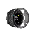 Black protective watch case for Garmin Swim 2 by That Watch Shop, designed to safeguard the waterproof fitness watch.