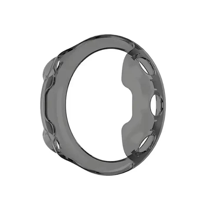 Black Habicare protective case for Garmin Swim 2 watch, providing secure coverage and durability for waterproof fitness tracker.