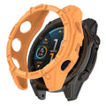 Orange protective watch case for Garmin Tactix 8 (47mm), designed to safeguard the smartwatch with durable material.