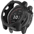 Black protective case for Garmin Tactix Delta smartwatch, designed to guard and enhance the tactical smartwatch.