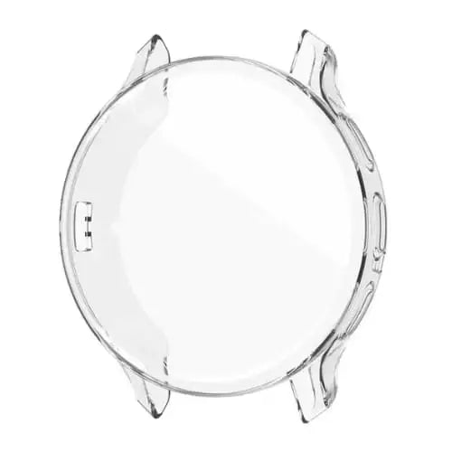 Clear protective case for Garmin Venu 3 watch by Habicare, showcasing transparent, durable coverage for the smartwatch.