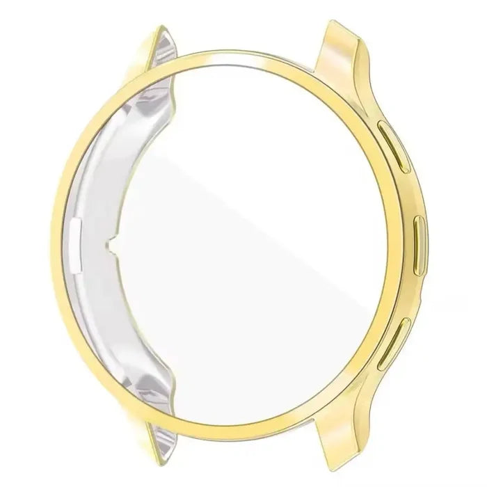Gold protective watch case for Garmin Venu 3 by Habicare, designed to safeguard the watch with a stylish, durable cover.