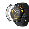 Black protective watch case for Garmin Venu 3S, designed to safeguard the smartwatch from scratches and impacts.