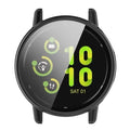 Black protective watch case for Garmin Vivoactive 5, fits snugly around the smartwatch for added durability and protection.