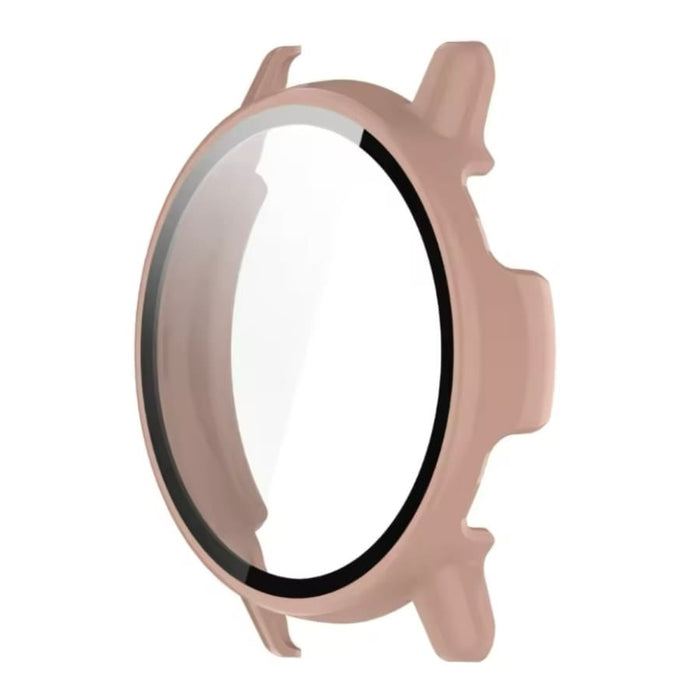 Pink protective case for Garmin Vivoactive 5 watch, designed to safeguard the device with a sleek, durable cover.